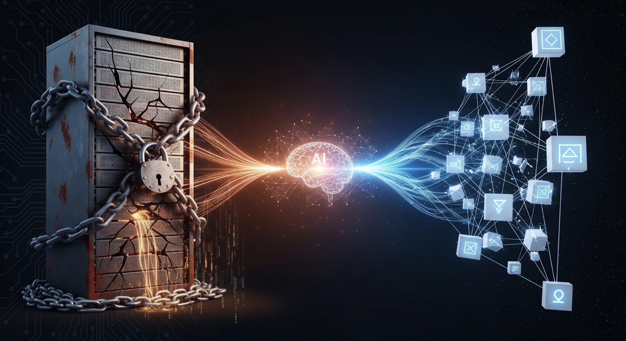 AI 技術擊破傳統主機連鎖的意象